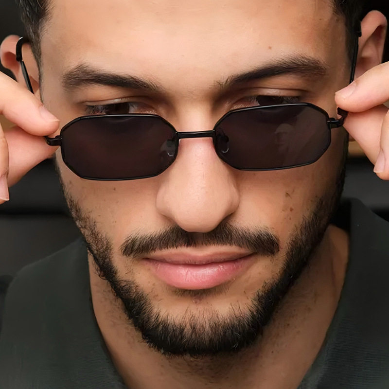 日系coopkoop时尚金属方形个性男女防晒太阳镜港风简约风驾驶