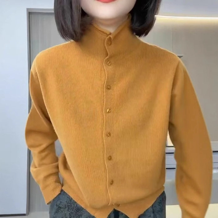 日系coopkoop秋冬新款时尚极简风洋气开衫减龄显瘦上衣女