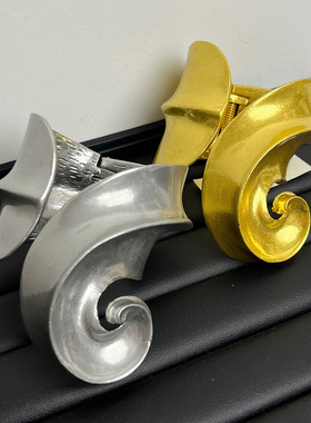 日系coopkoopzr春夏新款手镯欧美复古凸感螺旋c形金属手环气质