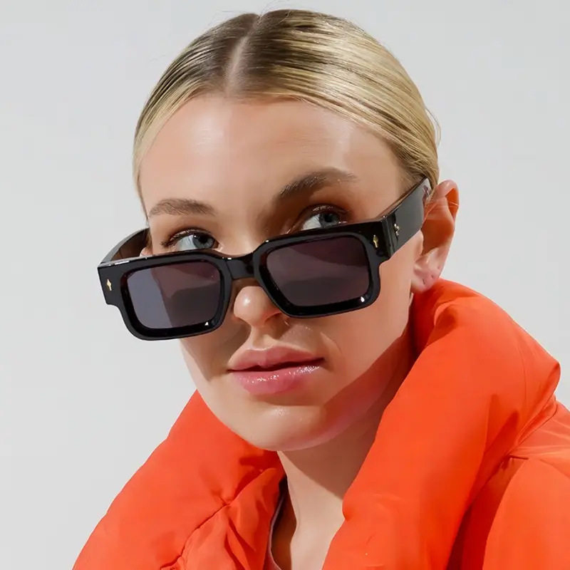 日系coopkoop新款时尚男士方形小箭头防晒太阳镜欧美百搭休闲