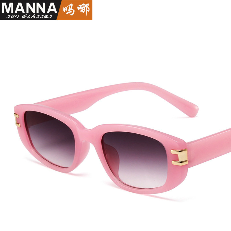 日系coopkoop潮流新款个性糖果色太阳镜女时尚简约椭圆形墨镜