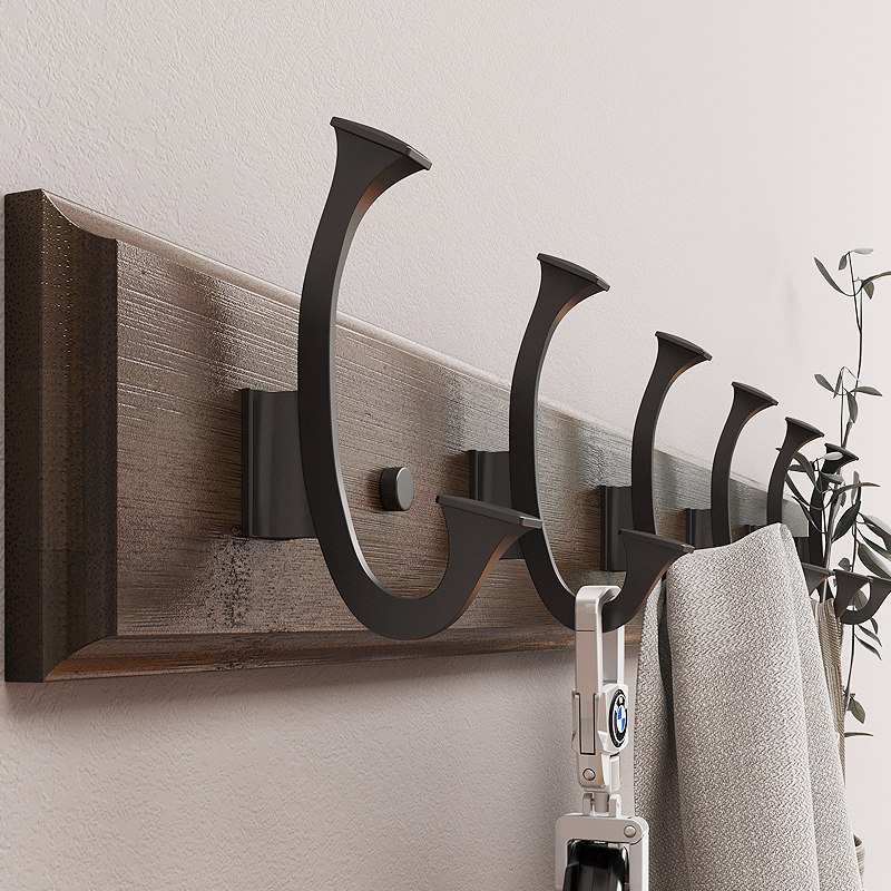 衣服挂钩创意墙上衣帽钩壁挂衣帽架玄关进门墙壁挂衣架门后挂衣钩
