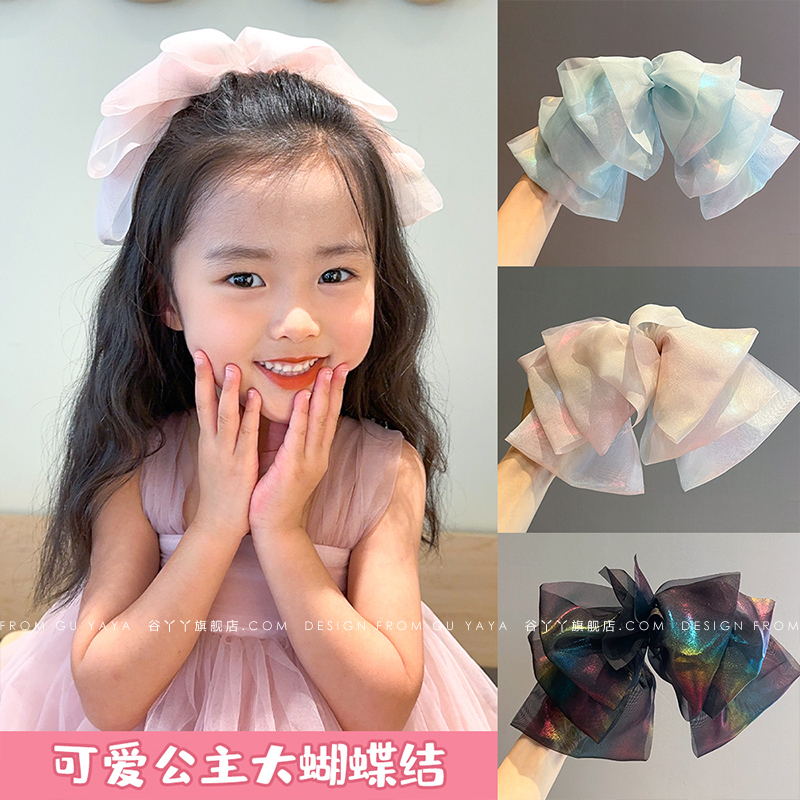人鱼公主儿童发夹蝴蝶结发卡