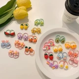 Безвредная эластичная детская милая резинка для волос, не повреждает волосы