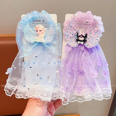 儿童超仙网纱库洛米发圈蕾丝发饰