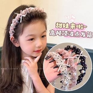 儿童韩系高颜值发箍带齿防滑女童碎发整理头饰不勒头宝宝发捆头箍