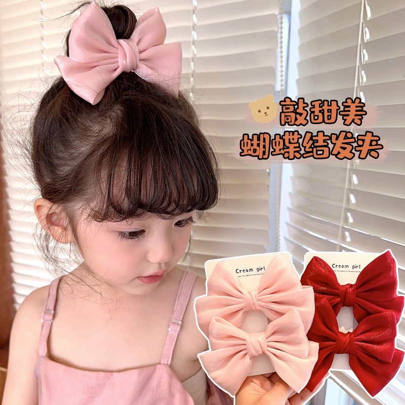 蝴蝶结发夹女孩公主发卡头饰
