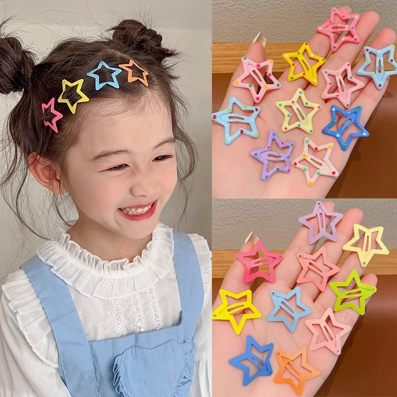 宝宝可爱五角星发夹头饰