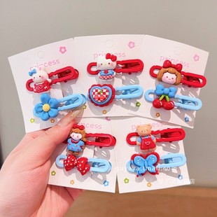 儿童前额刘海夹不伤发宝宝高颜值卡通发夹儿童侧边碎发夹女童头饰