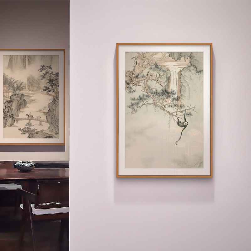 宋代美学新中国风客厅景观装饰画入口茶室书房组合挂画民宿酒店壁