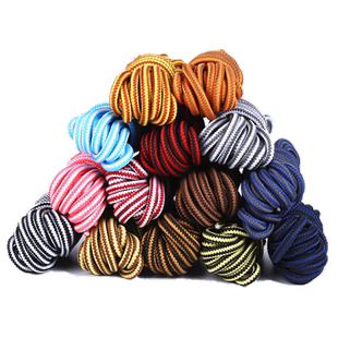 工装靴鞋带男女CAT户外登山鞋马丁靴大黄靴休闲圆粗黑白彩色鞋绳