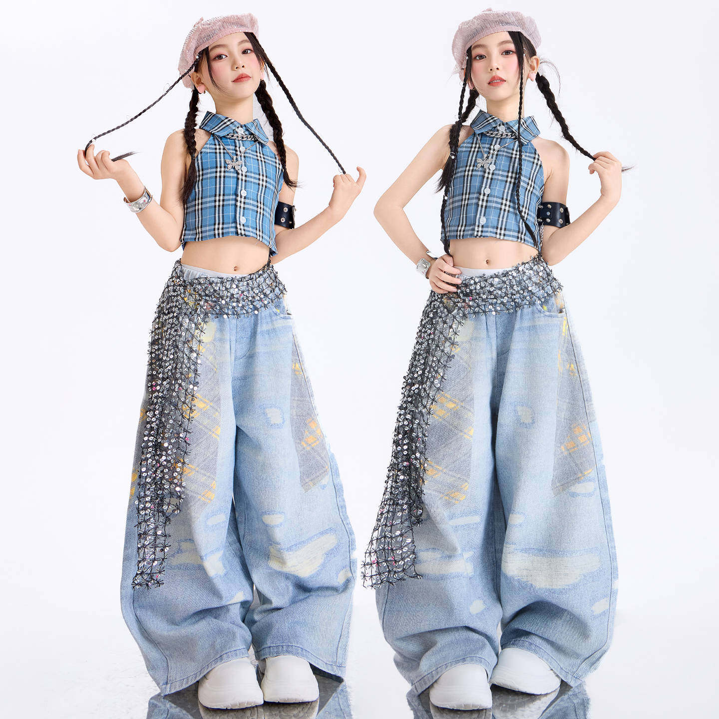 儿童爵士舞表演出服少儿jazz