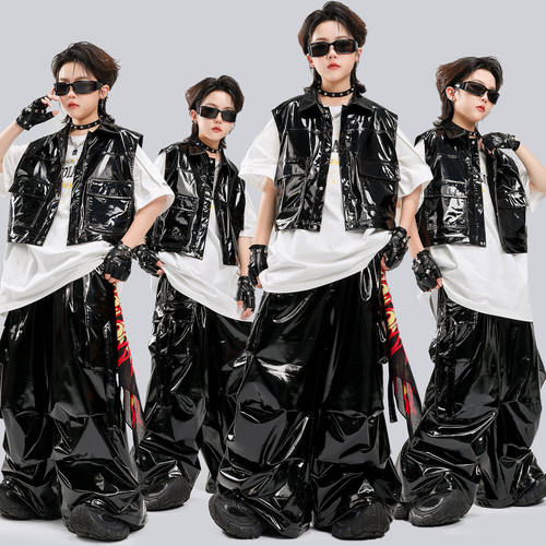 男童街舞演出服嘻哈马甲儿童