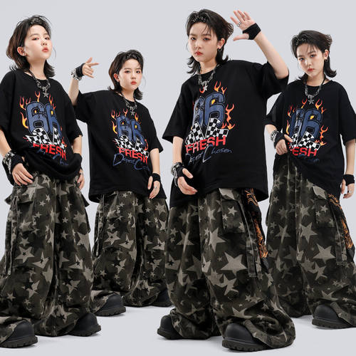 男童街舞演出服嘻哈儿童炸街舞
