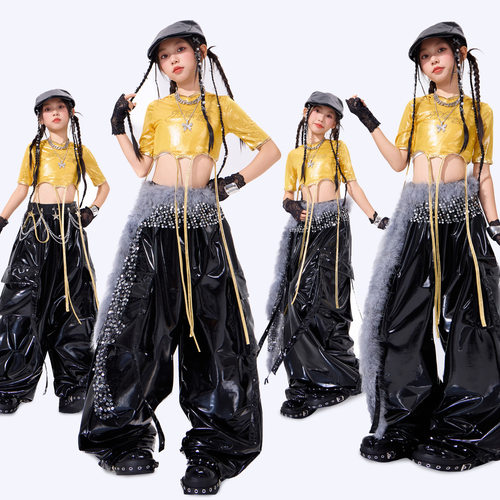 儿童爵士舞演出服时髦jazz舞台
