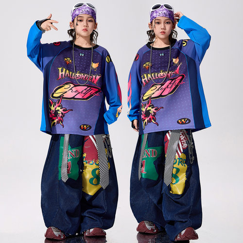 街舞潮服男童炸街嘻哈hiphop演