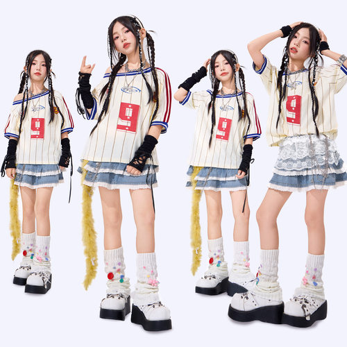 女童爵士舞服装潮酷时髦儿童街舞