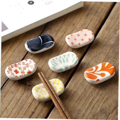 Ceramic tableware Japanese Restaurant oval chopsticks rack