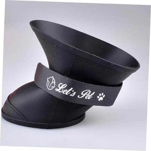 4pcs Pet Dog Rain Shoes Anti Slip Waterproof Rubber Boots