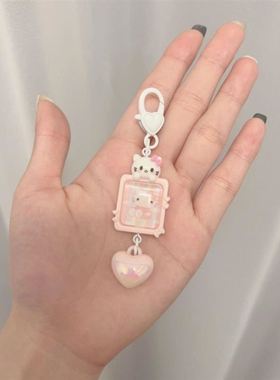 RAI photo Sanrio Xiaopa cute cartoon niche keychain schoolba