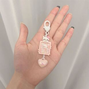 RAI photo Sanrio Xiaopa cute cartoon niche keychain schoolba