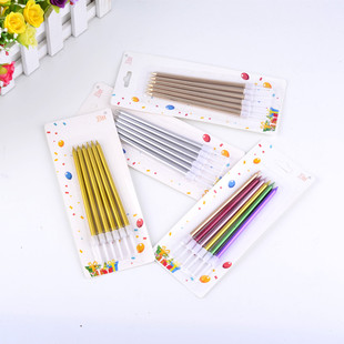 Birthday candles local gold bright gold pencil candle long