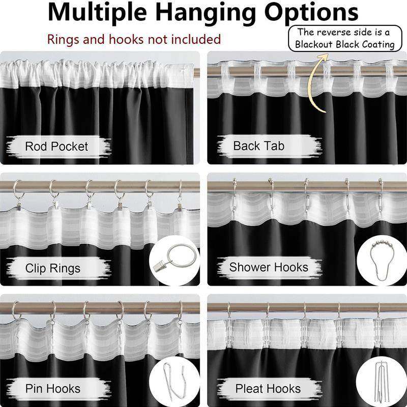 100% Blackout Curtains Thick Noise Reduction window cover