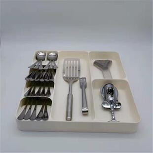 Three-in-one large knife and fork drawer organizer spoon for