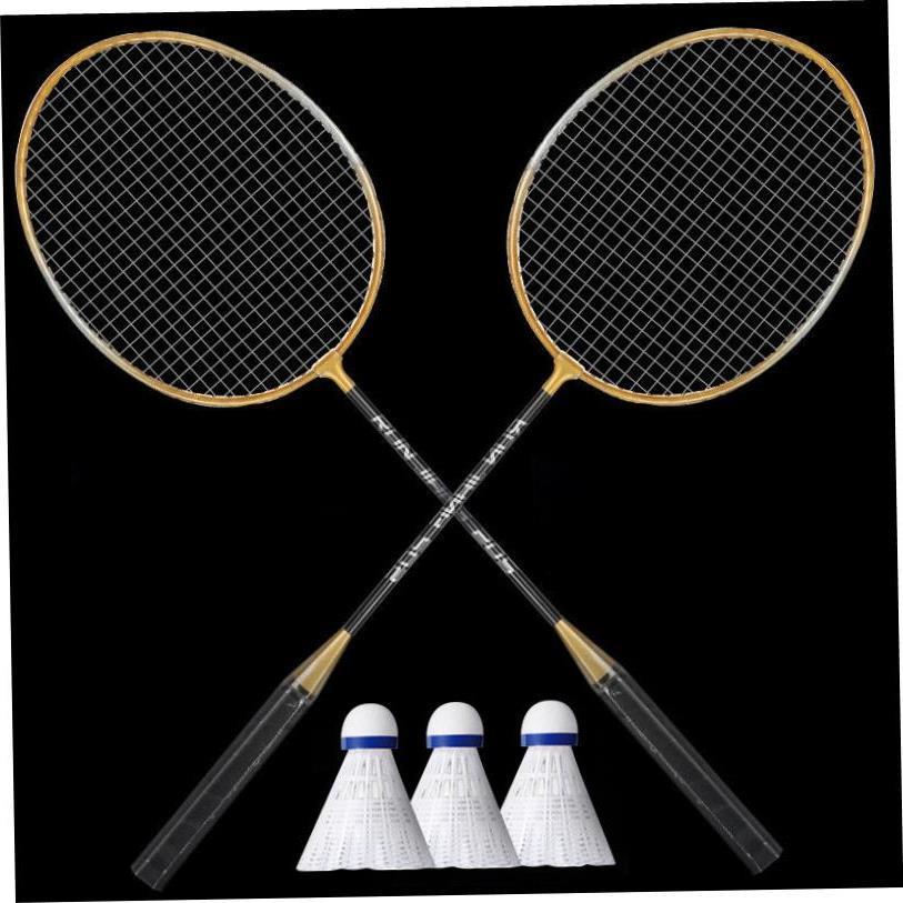 Set of 2 badminton rackets羽毛球拍2只装 成人合金分体娱乐练习
