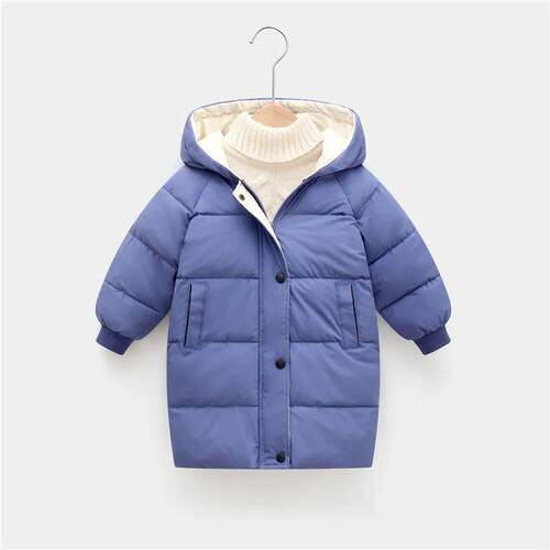 Kids Down Long Outerwear Winter Autumn Teen Cotton Clothes B