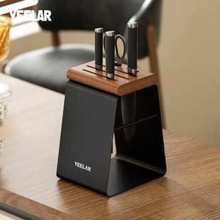 VEELAR刀架置物架家用多功能厨房刀具一体收纳台面沥水高颜值刀座