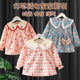 宝宝罩衣儿童吃饭围兜防水防脏女童灯芯绒围裙秋冬洋气外穿公主裙