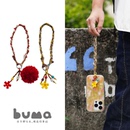 buma手机链原创设计小花手工小众款 手机链耳机链包挂链条