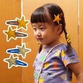 buma绝美手缝手工发夹女孩发夹 伯利恒之星 原创设计发夹儿童发饰