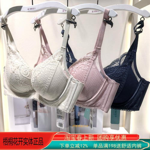 梧桐花开内衣2026新款软钢圈厚模杯上托聚拢性感小胸文胸HN66225