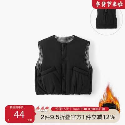 校服神器夹棉儿童马甲冬2025新款