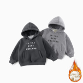 字母休闲百搭上衣长袖 加绒新款 儿童卫衣男童韩版 AS039