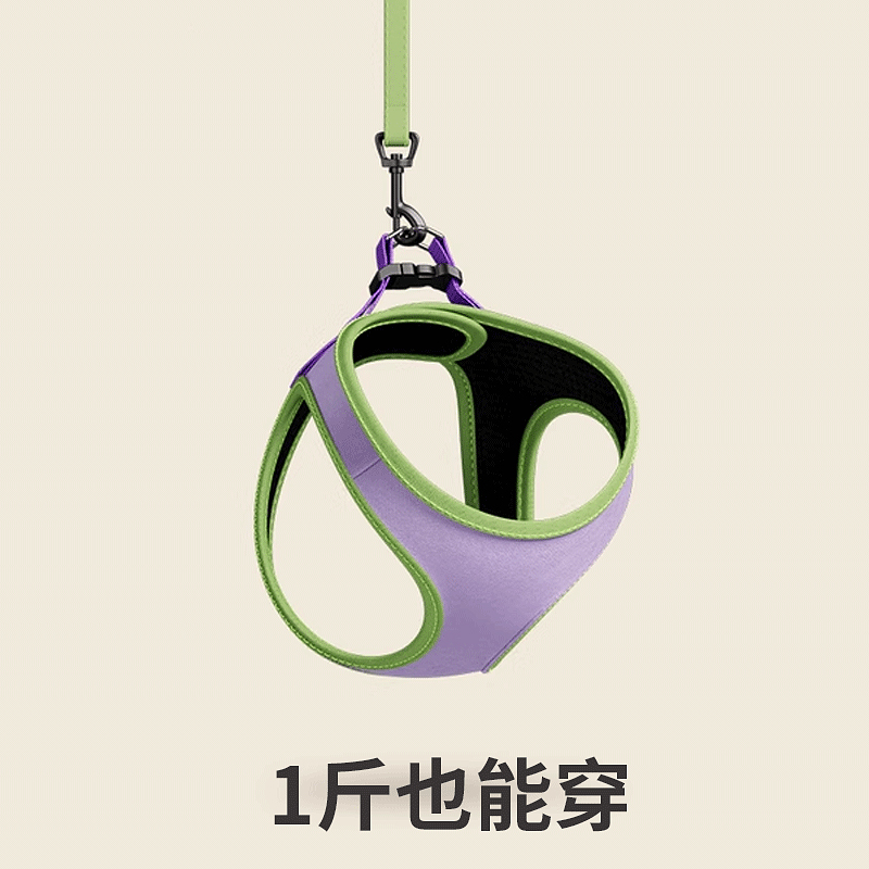猫咪牵引绳指引绳防挣脱外出专用绳猫牵引宠物用品猫牵引背心溜猫