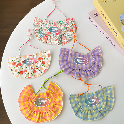 猫咪小口水巾围脖围兜金渐层银渐层外出户外高颜值舒适柔软小装扮