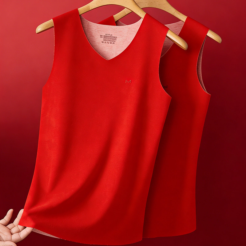 2026马年本命年冬季新款红色男女同款恒温发热保暖背心贴身不紧绷,女士内衣/男士内衣/家居服,保暖背心,淘宝优惠券,粉丝福利购,淘宝优惠卷