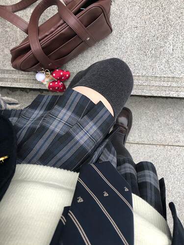 春日部【砚得书】原创黑灰色格裙半身裙百褶jk制服校供感正统女