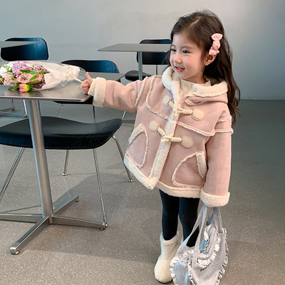 女童可爱粉嫩外套新款