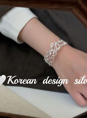 重工镂空设计风轻奢叠小众线条