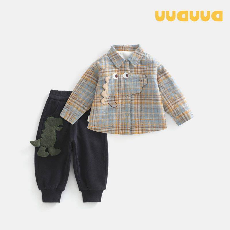 分体宝宝风秋冬季新儿童服装加绒