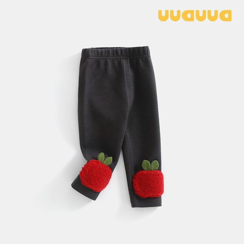 类裤子DU加厚打底裤UU一体女童