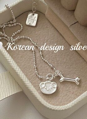 珠珠设计S925百搭风小众银饰项链