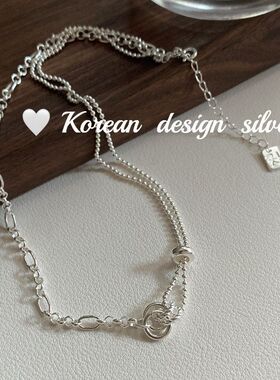 饰品韩国款戴重工S925锁骨ab项链