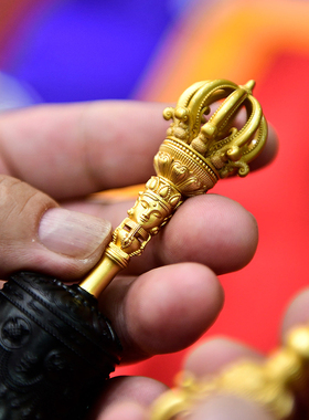 尼泊尔工艺九股五股摇铃摆件藏式复古风便携家用装饰特色小摆件