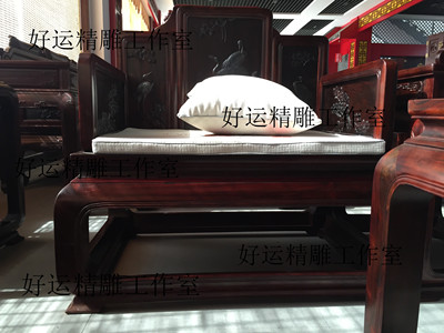 仙鹤沙发花鸟雕刻图