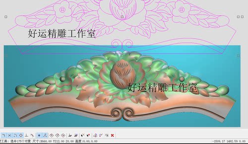 花开富贵餐椅靠头精雕图国色天香牡丹椅脑灰度浮雕图精品欧式洋花